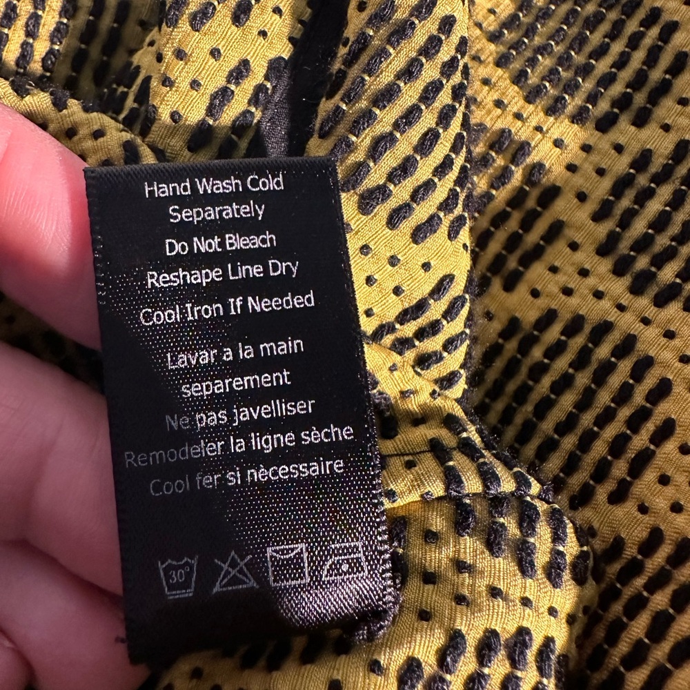 Women’s Marla Wynne open front topper/ cardigan SZ L dot print moss color - Picture 9 of 9